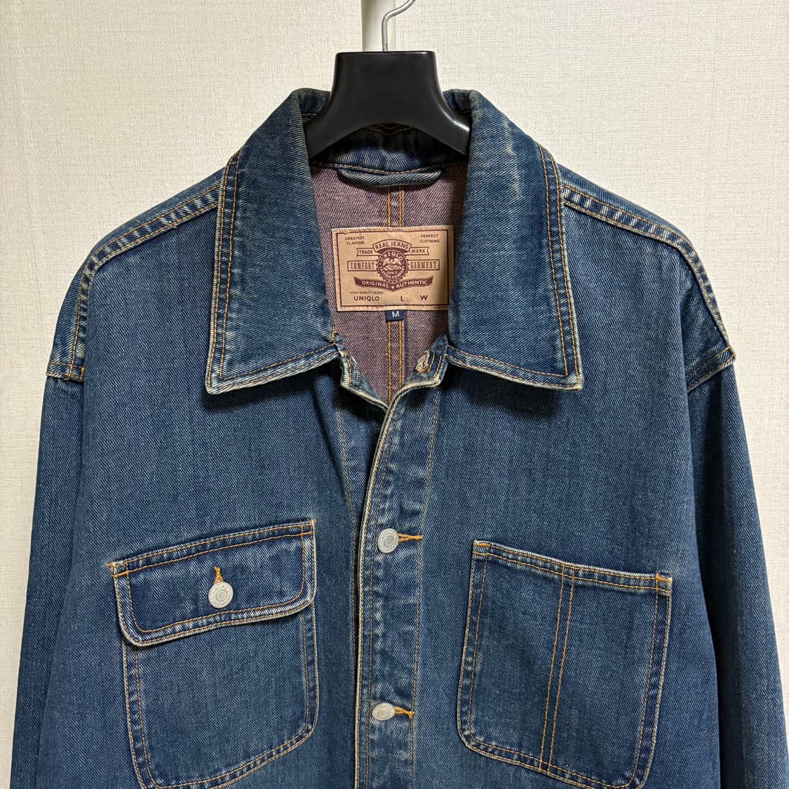 유니클로 데님 초어자켓 / 진청, M 상품이미지2