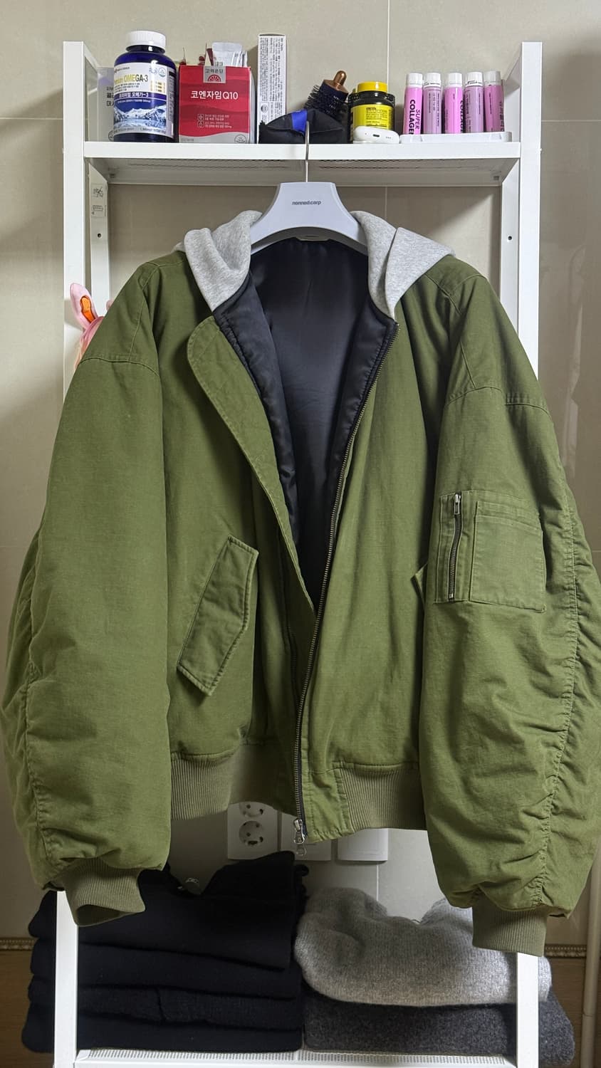 논노드 립스탑 OS 점퍼 카키 상품이미지1