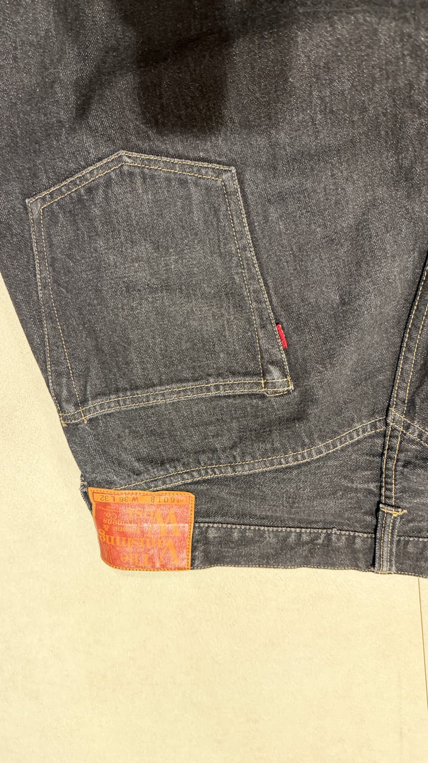 프리휠러스 601B 데님 팬츠 블랙 36 상품이미지6