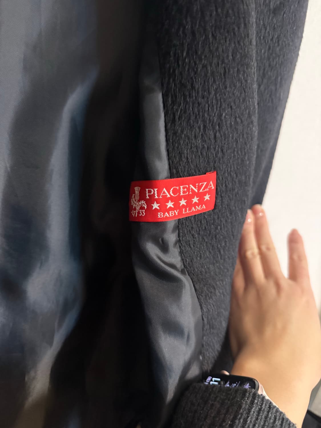 오브제 울 알파카 코트 상품이미지7