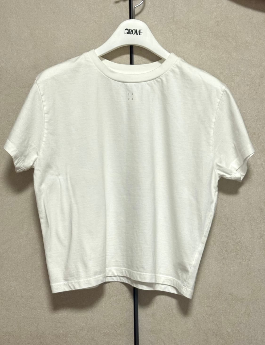 그로브 흰색 반팔 티셔츠 상품이미지1