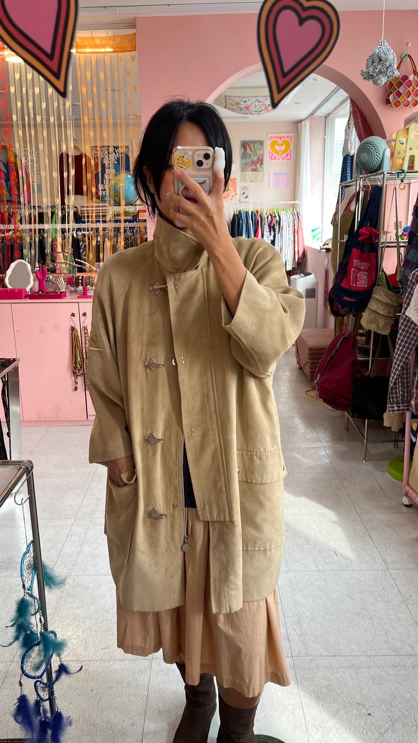 꾸레쥬 Courreges 베이지 스웨이드 미디 자켓 상품이미지5