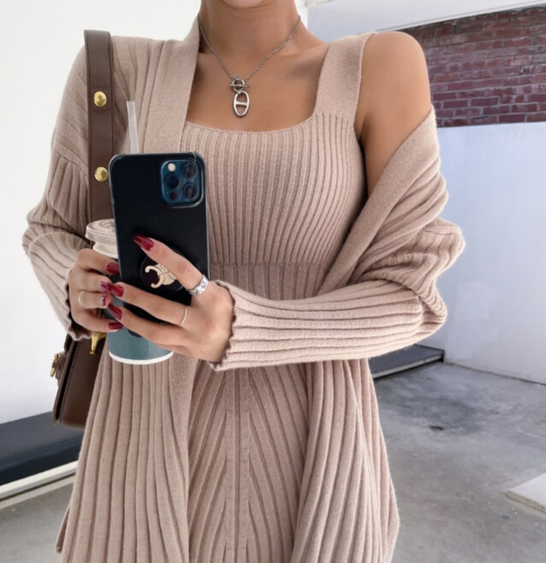 롱원피스+가디건 세트 상품이미지7