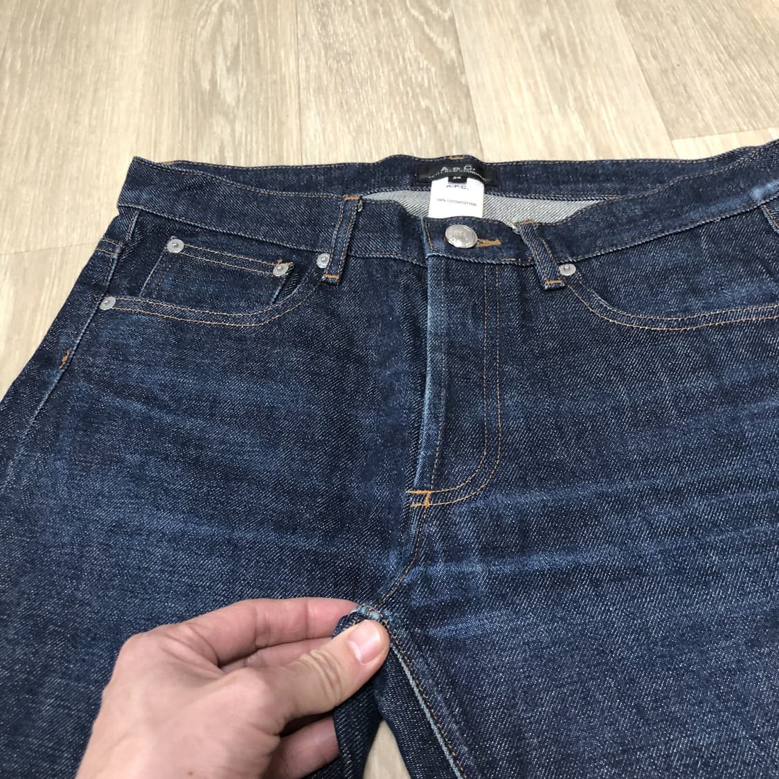 (29) 아페세 A.P.C 쁘띠 뉴 스탠 셀비지 APC 데님 상품이미지5