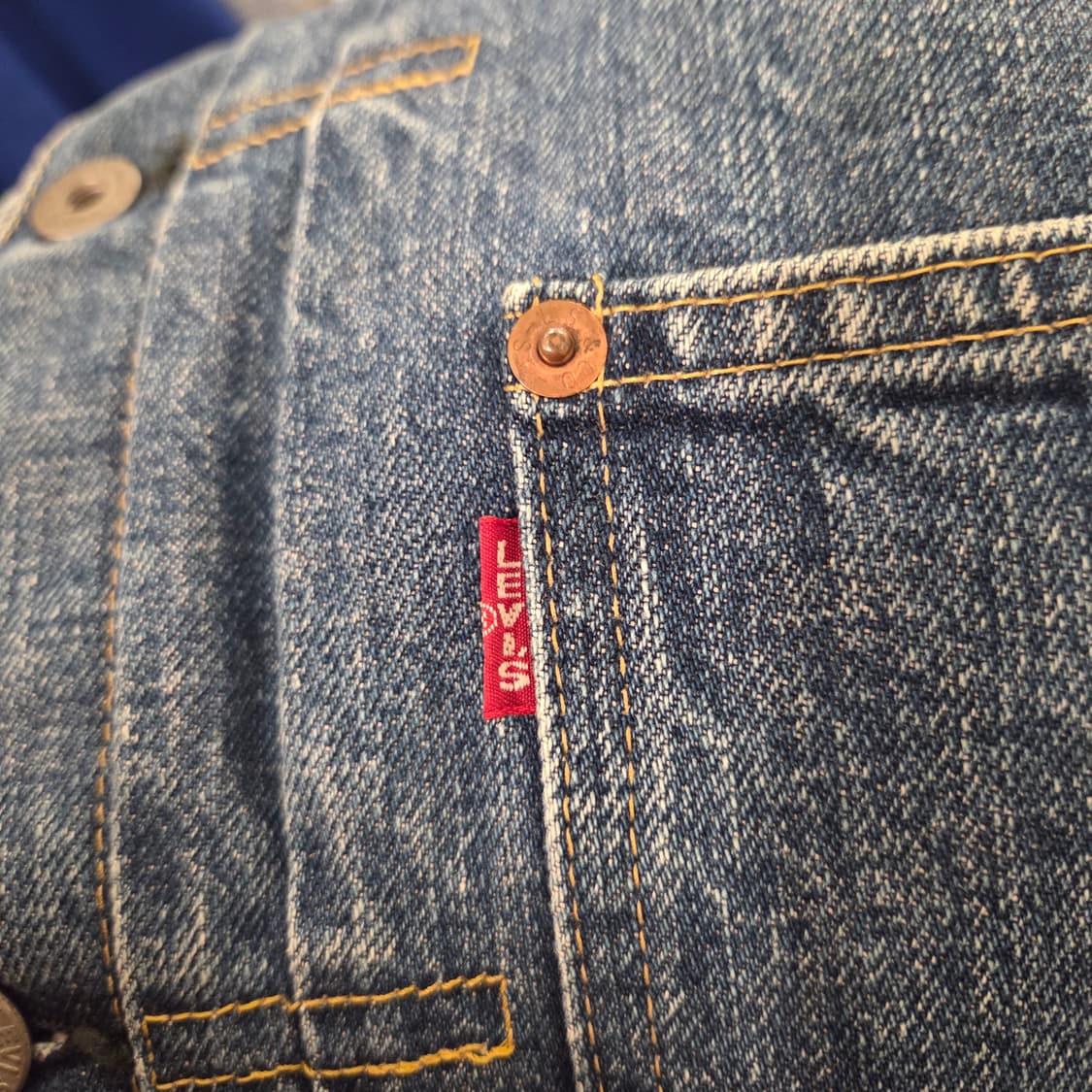 리바이스 90s lvc 1세대 빅E 71506 데님자켓 38사이즈 상품이미지4