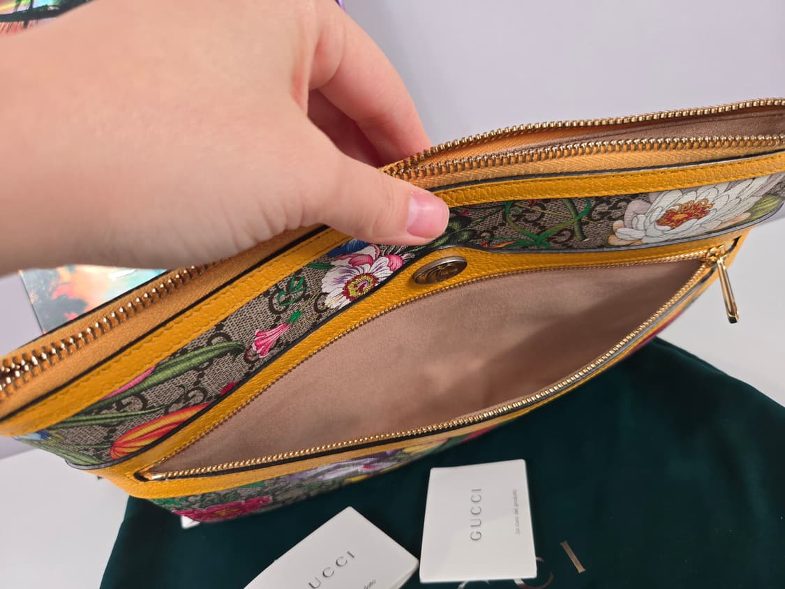 GUCCI 구찌 마몬트 오디피아 플로라 클러치 한정판 가방 플라워 정품 상품이미지8