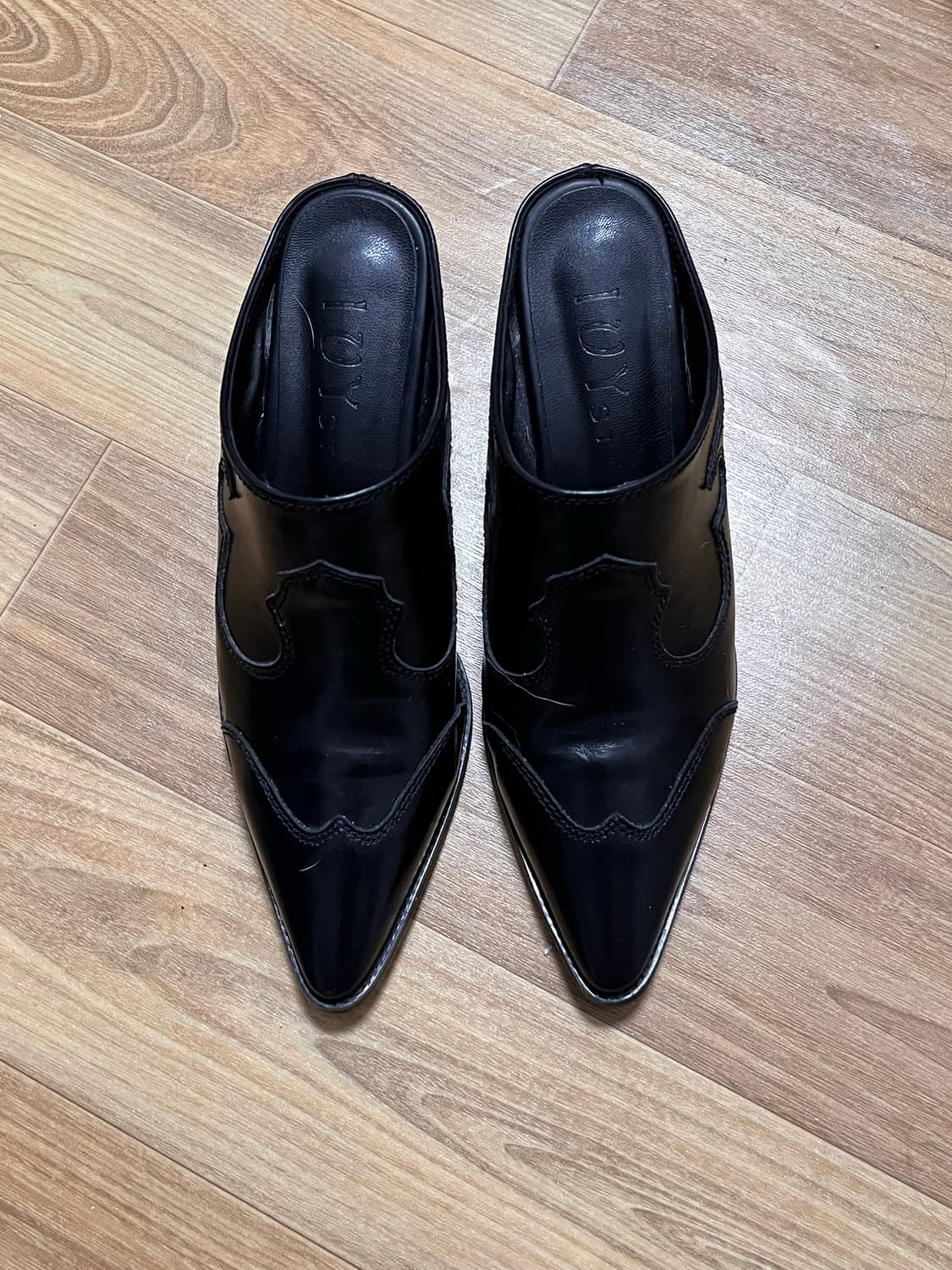 빈티지 뾰족코 웨스턴 뮬 상품이미지3