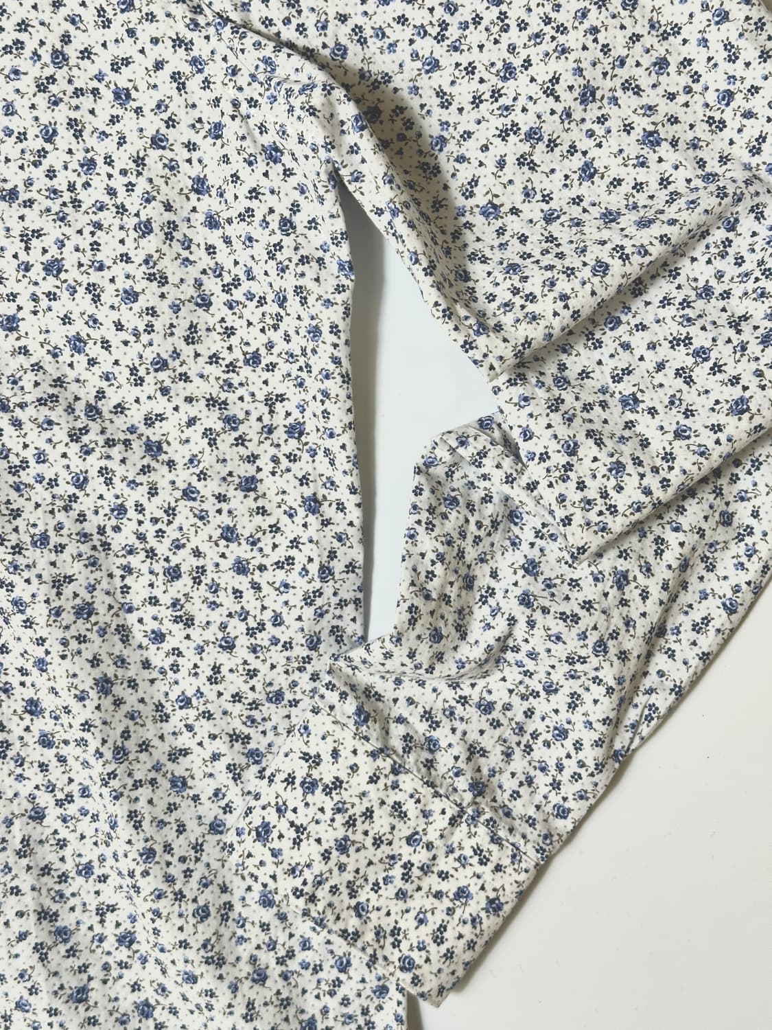 블루 플로럴 셔츠  상품이미지4