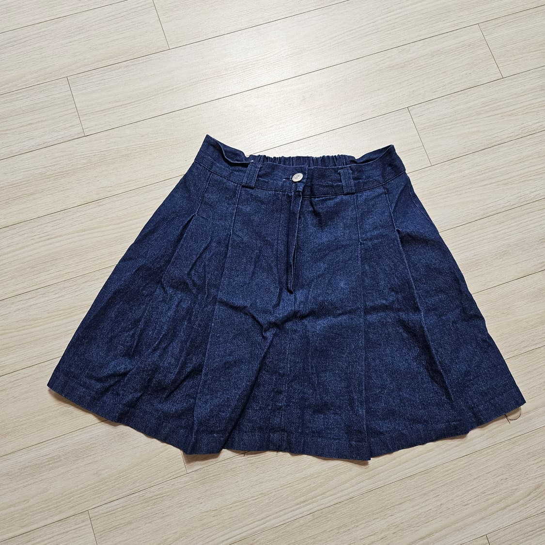 데님 A라인 치마 진청 상품이미지1