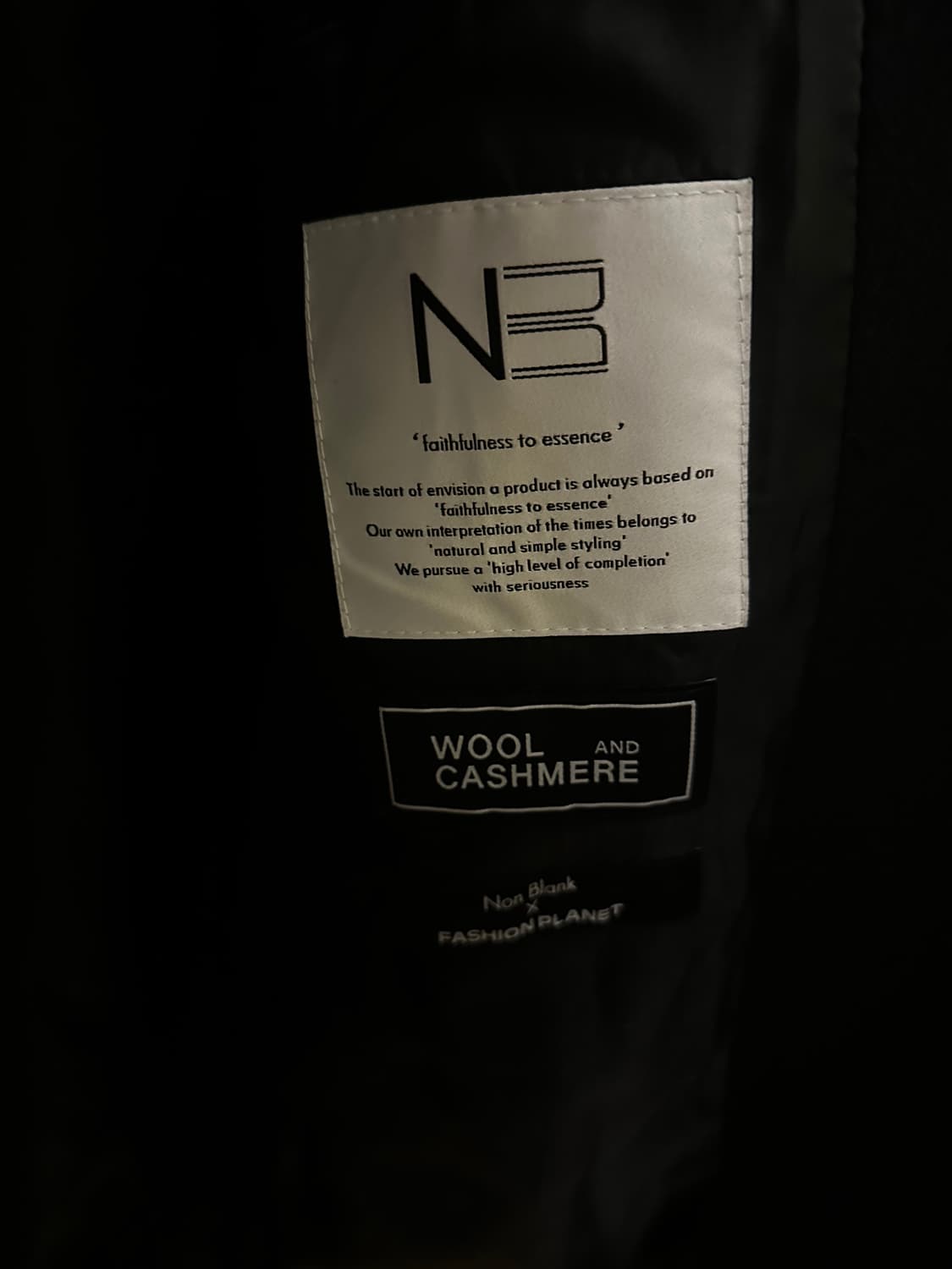 넌블랭크X패션플래닛 발마칸 코트_BLACK M 상품이미지3
