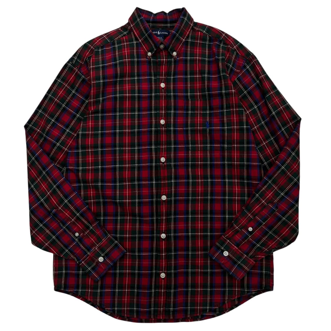 폴로 랄프로렌 블루포니 타탄체크 셔츠 L 상품이미지2