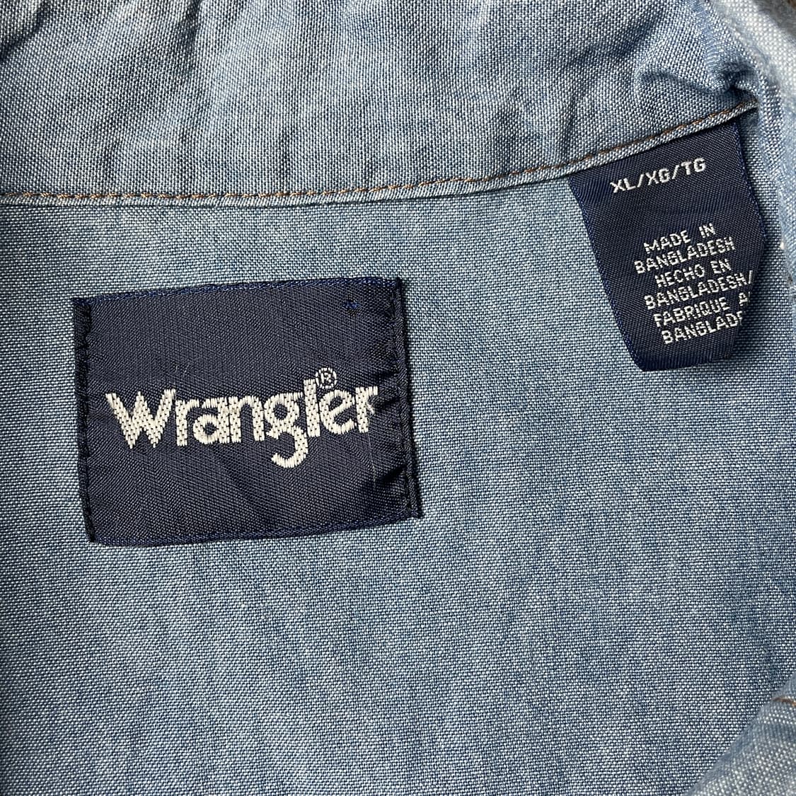 WRANGLER 랭글러 빈티지 웨스턴 데님 코튼셔츠 A00484 상품이미지9