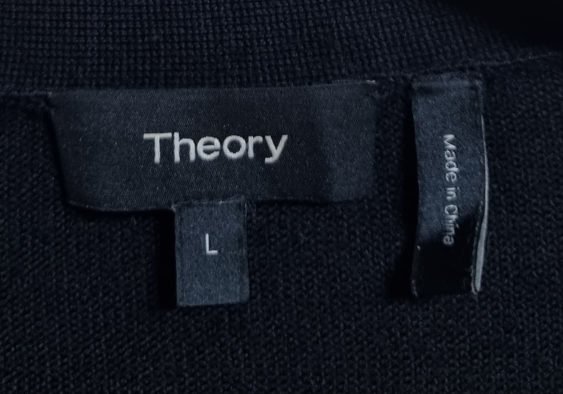 L (77) 띠어리 블랙 메리노울100% 롱 니트 가디건 상품이미지3