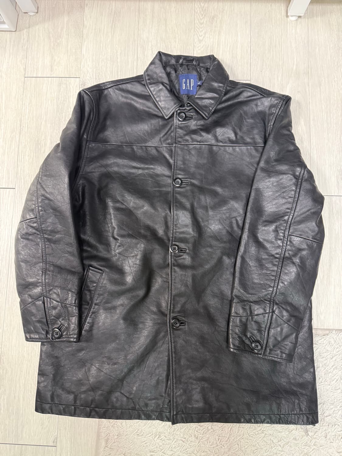 (XL) gap 올드갭 레더 카코트 코트 상품이미지1