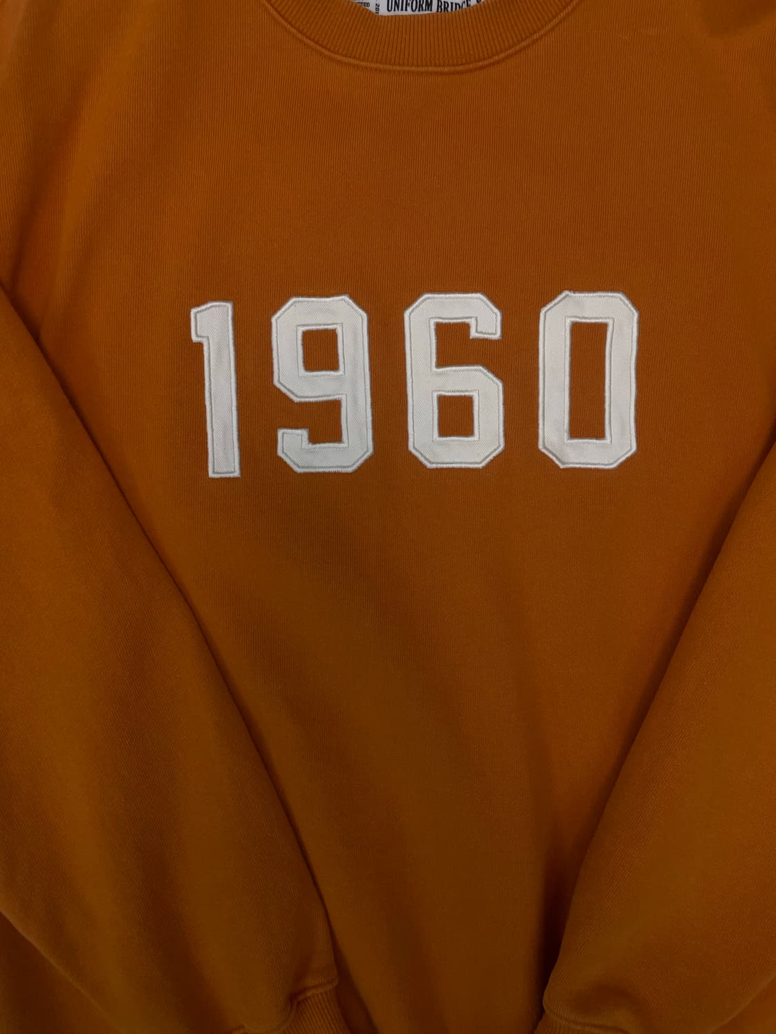 유니폼브릿지 1960 맨투맨 오렌지 상품이미지2