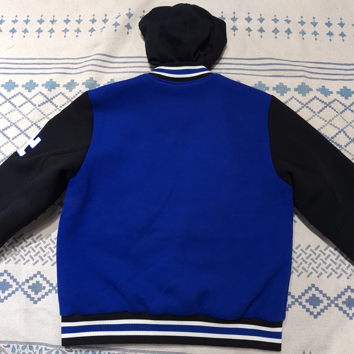 MLB 엠엘비 블루 블랙 LA 다저스 바시티자켓 스타디움점퍼 야구점퍼 L 상품이미지9