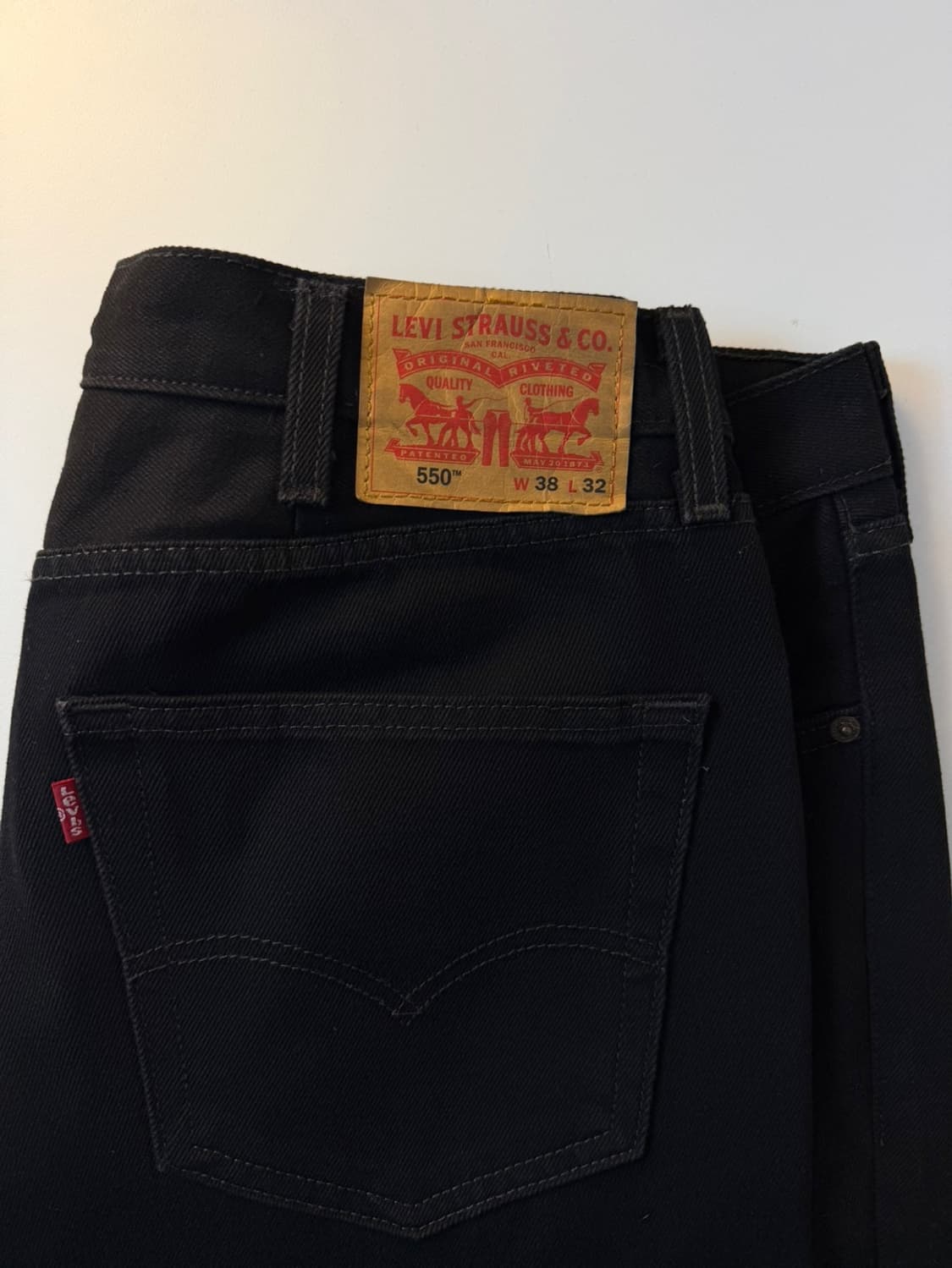 리바이스 550 흑청 데님 팬츠  상품이미지1