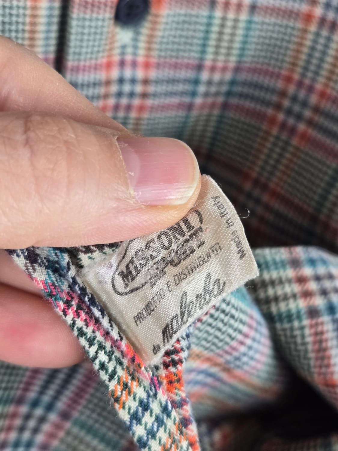 [무료배송]MISSONI 미쏘니 스포츠 S 남성 빈티지 긴팔 체크 셔츠 상품이미지10