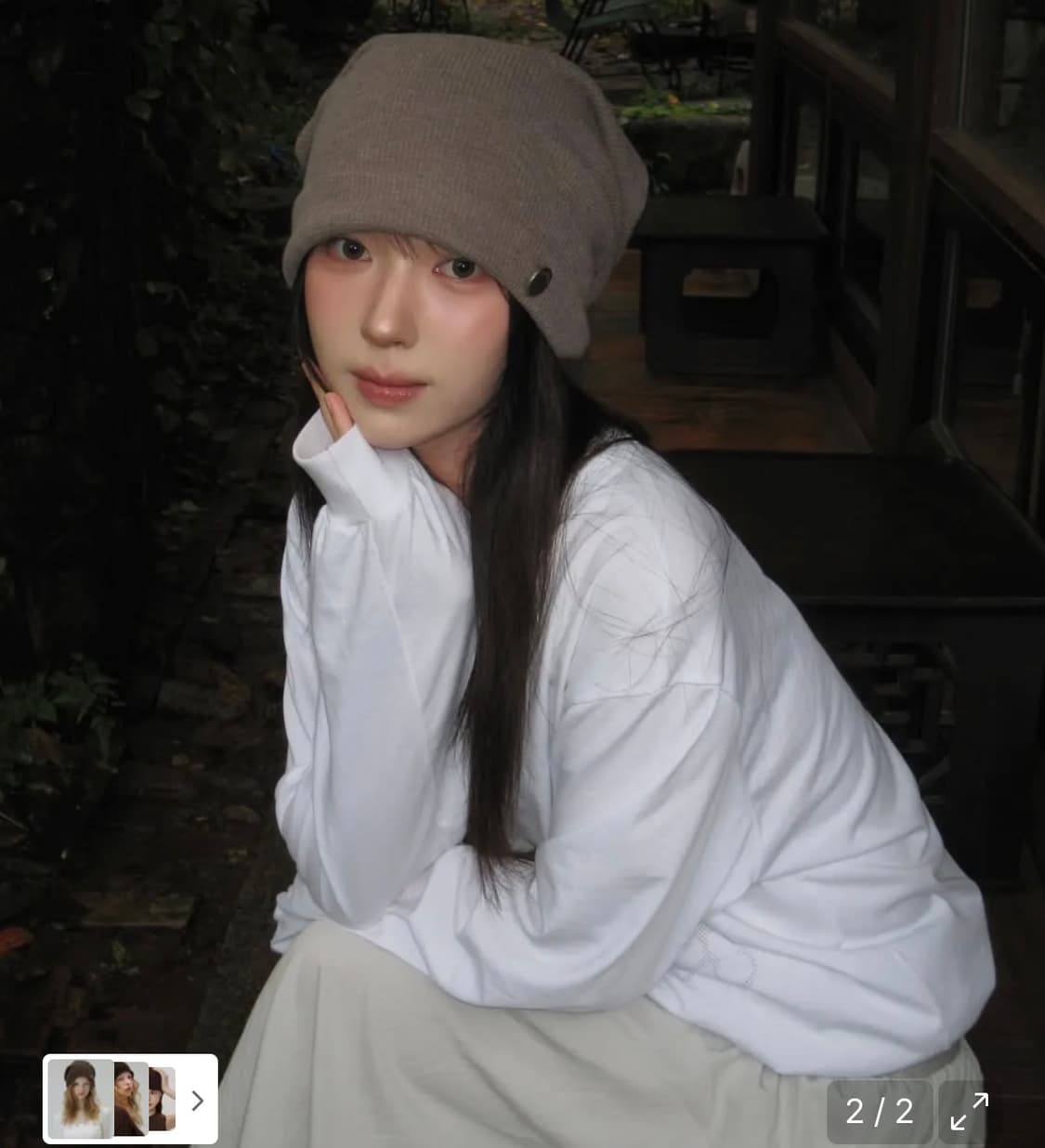 온스카 비니 WHIPPING HAIR BAND & BEANIE 상품이미지3