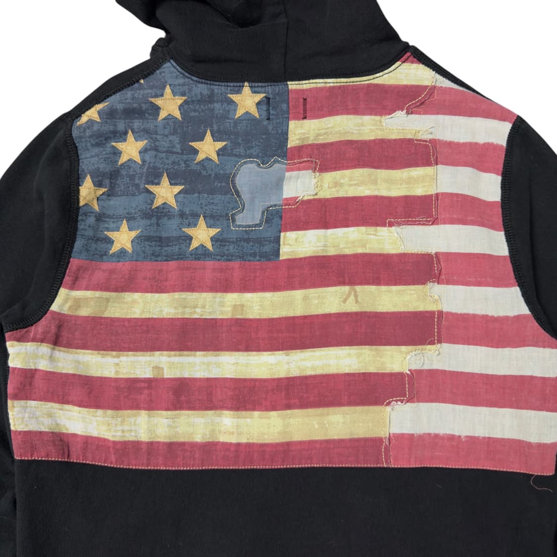 (S) 데님 앤 서플라이 랄프로렌 성조기 후드집업 블랙 상품이미지2