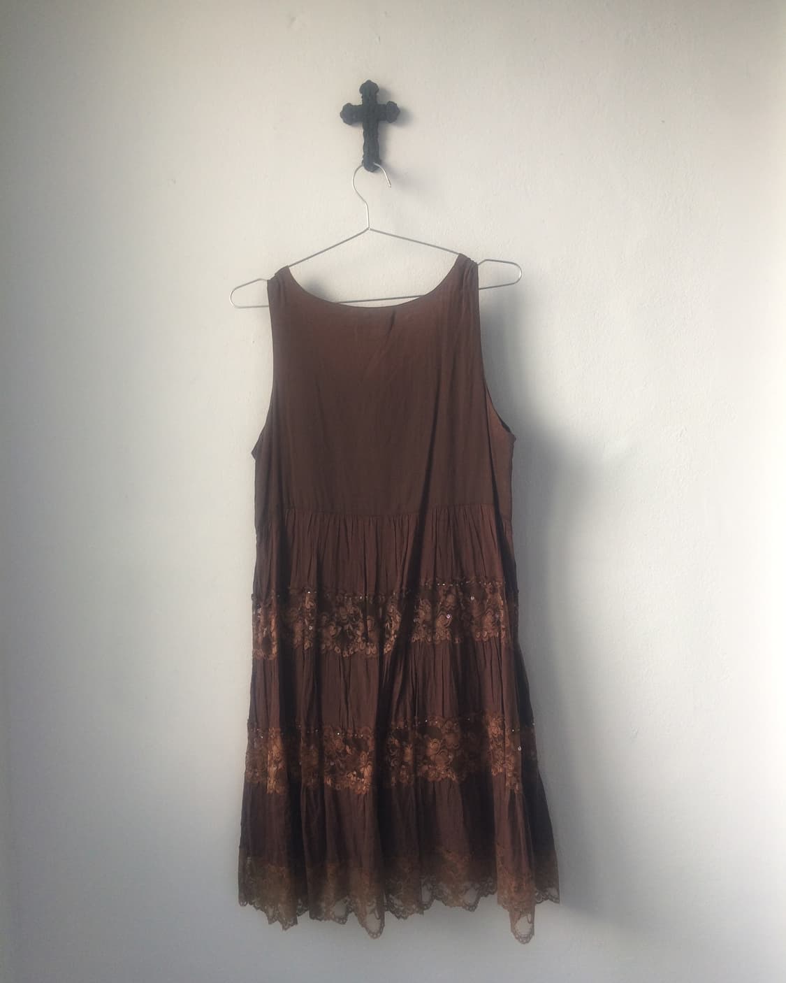 Lace layer point sleeveless onepiece 상품이미지2