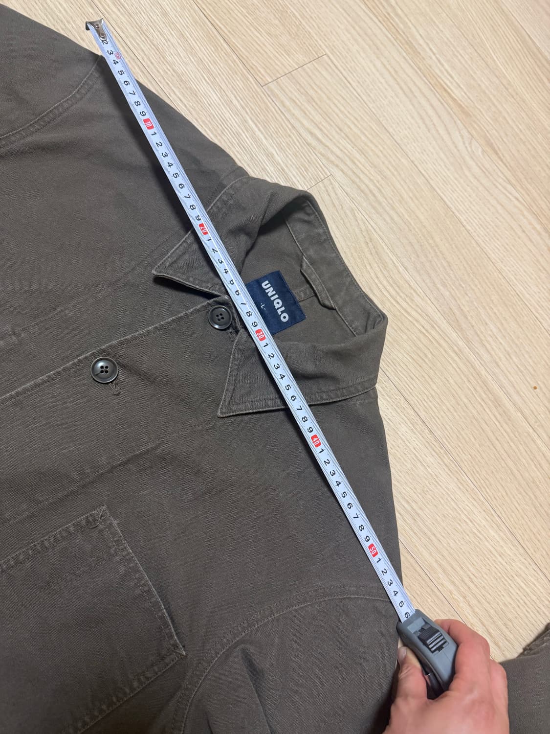 XL) 45,000원 올드 유니클로 빈티지 구제 코튼 워크 자켓 구형 상품이미지7