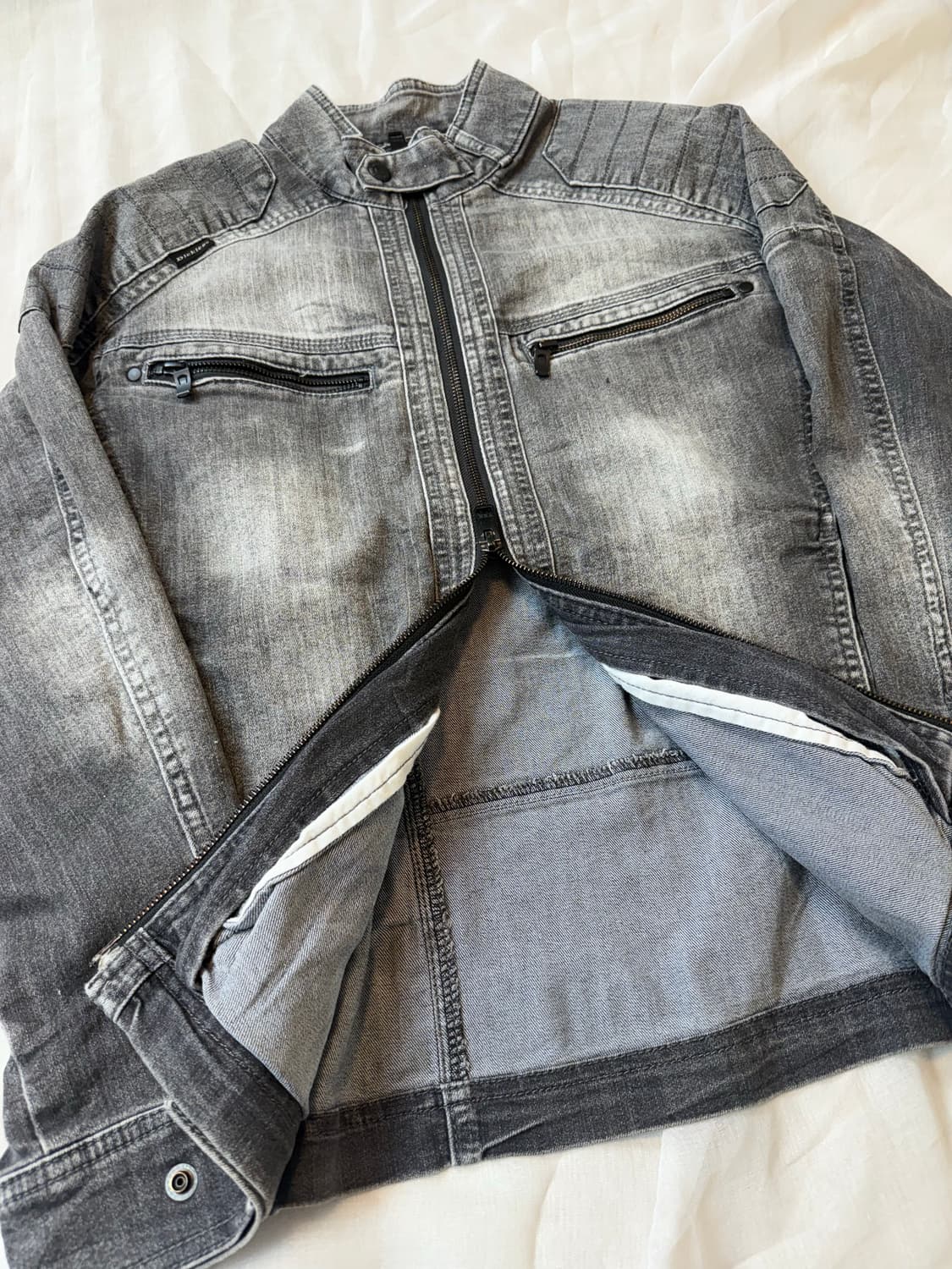 디키즈 바이커 넥버클 흑청데님 집업 상품이미지4