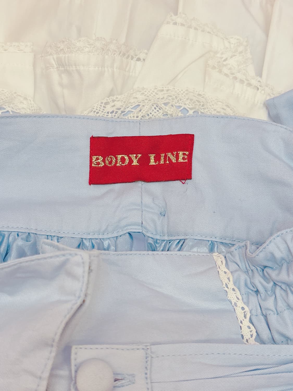 BODYLINE blue lolita lace ribbon skirt 상품이미지9