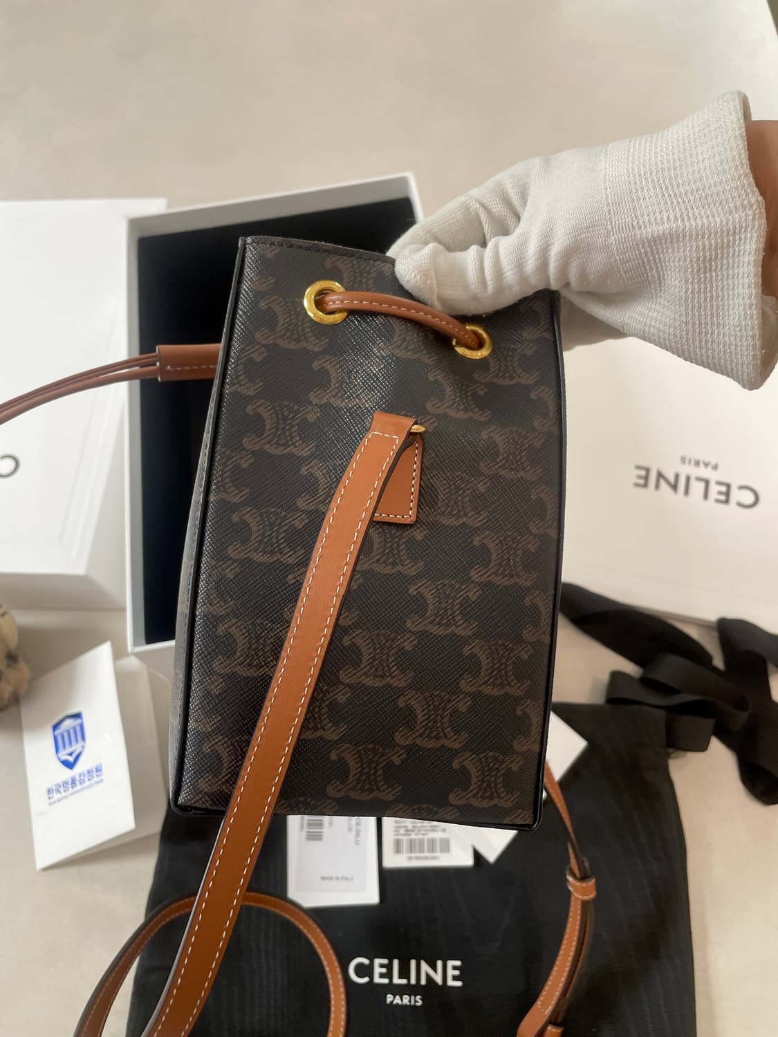 정품 셀린느 마이크로 세일러 버킷백 상품이미지5