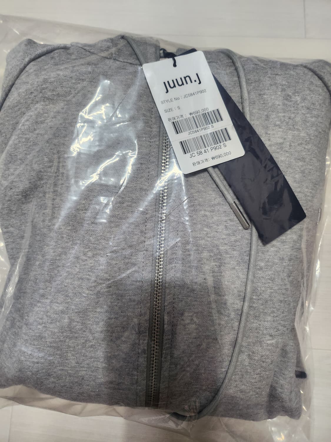 준지 레이어드 후드집업 S사이즈 상품이미지1