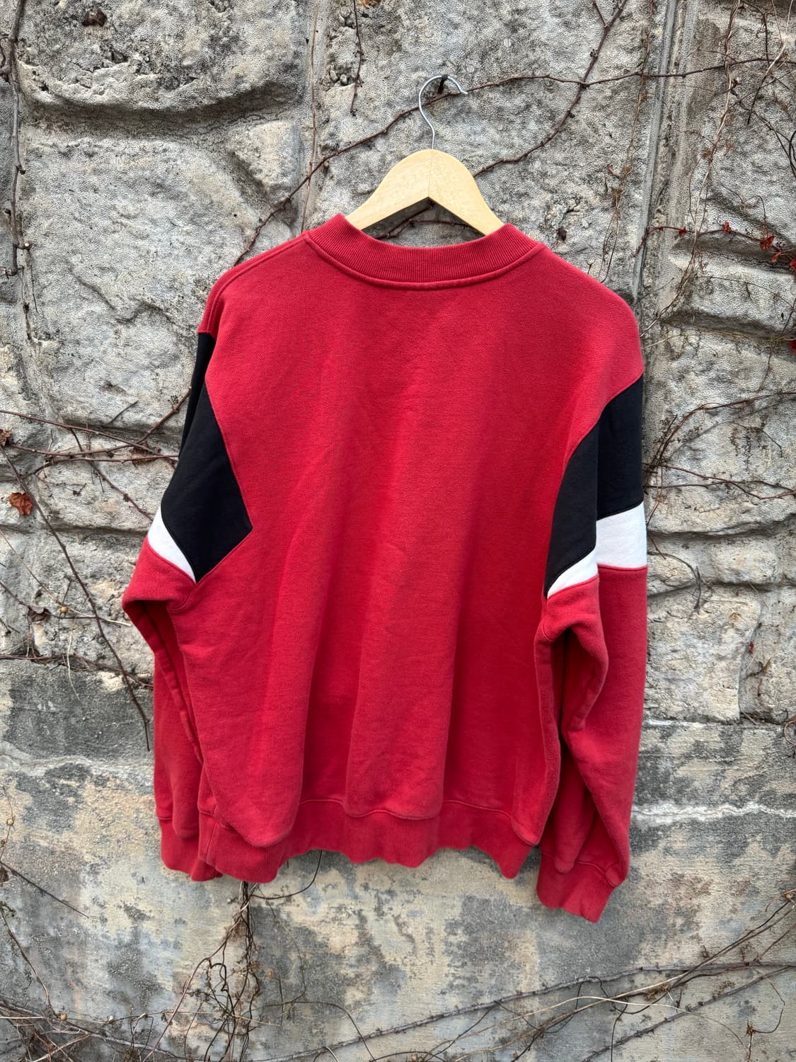 스타터 블랙라벨 빈티지 프린팅 웜업 스웻 셔츠 맨투맨 레드 L 상품이미지2