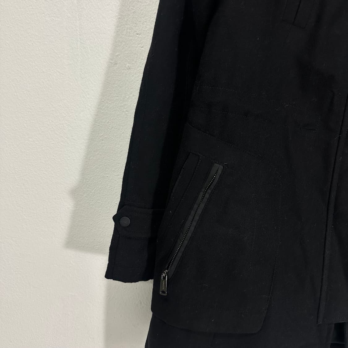 우먼L 77 지오송지오 블랙 울자켓 상품이미지2