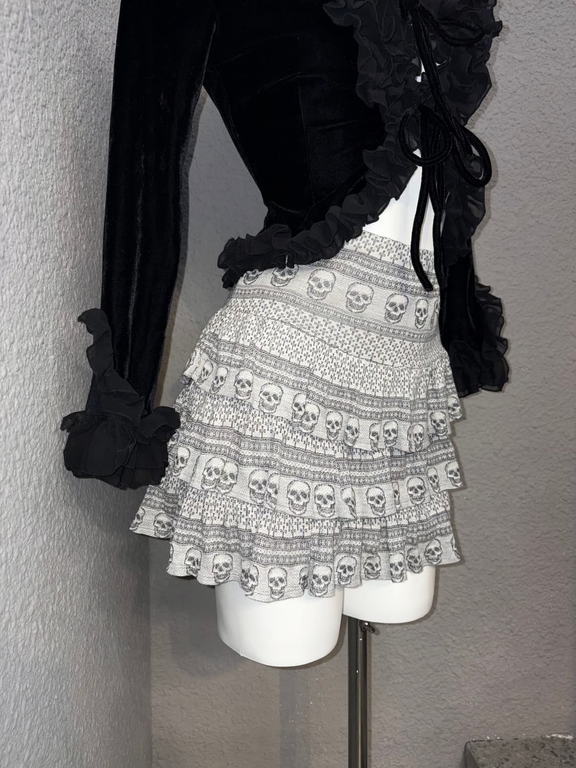 히스테릭글래머 스컬 캉캉 스커트 상품이미지2