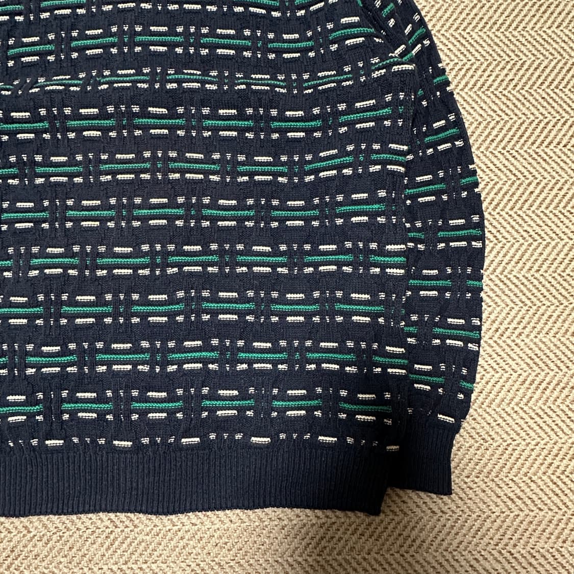 VINTAGE usa made 100% cotton knitsweater 상품이미지4