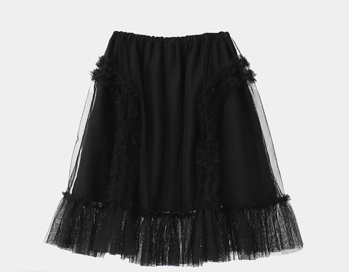 생긴스튜디오 샤스커트 블랙 상품이미지2