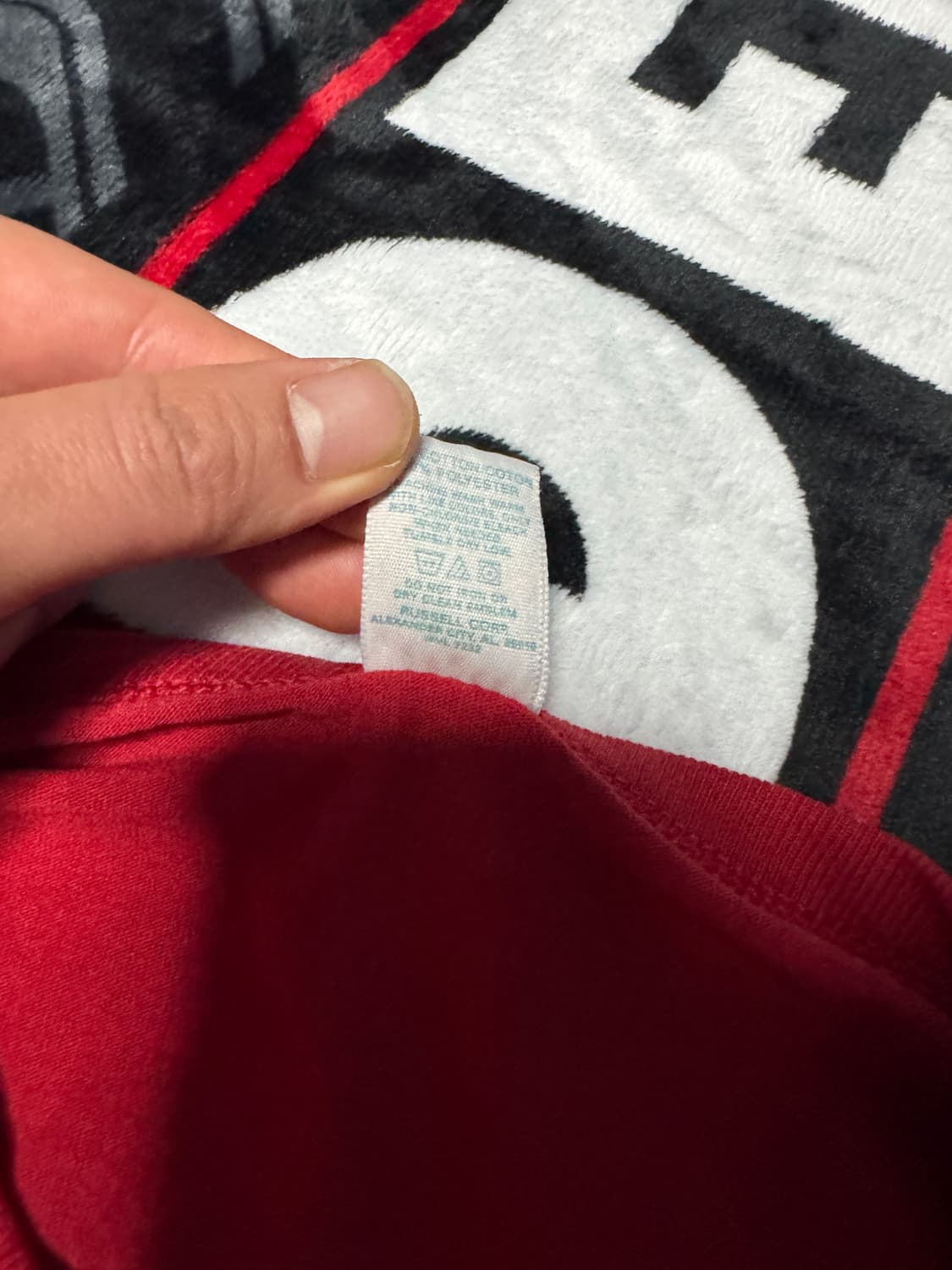 싱글 스티치 러셀 에슬레틱 티셔츠 레드 상품이미지7