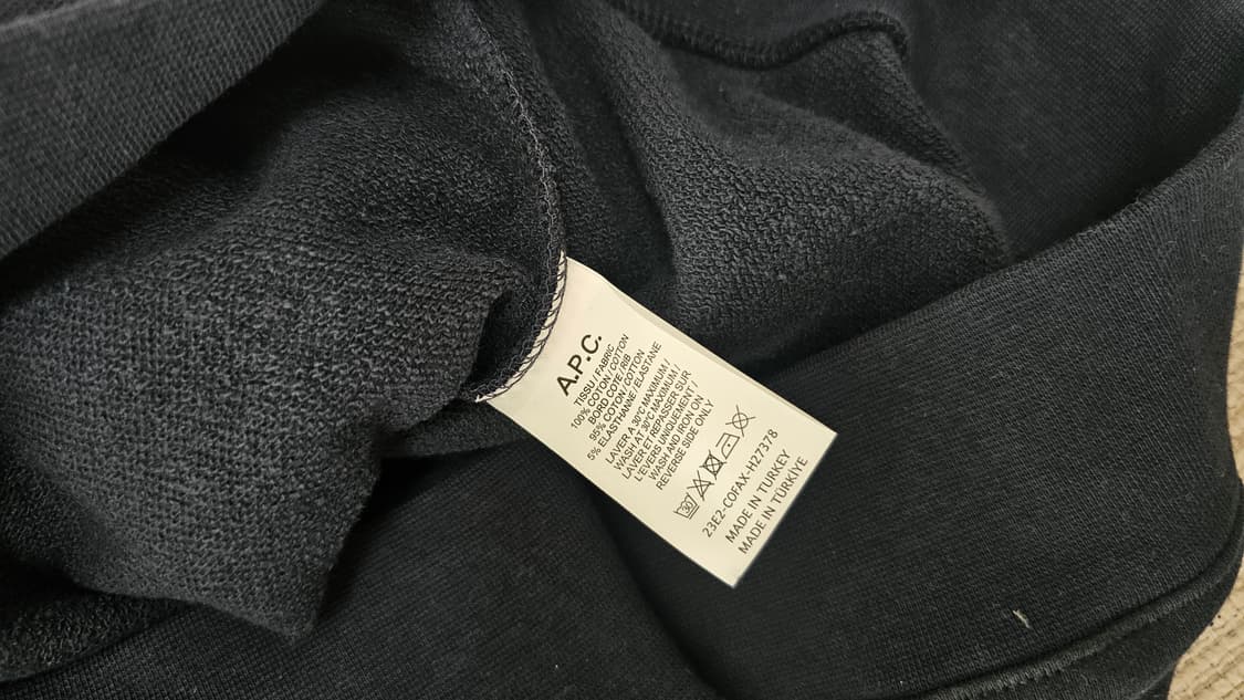 아페쎄 곤색 맨투맨 L (텍제거만한 새상품) 상품이미지6