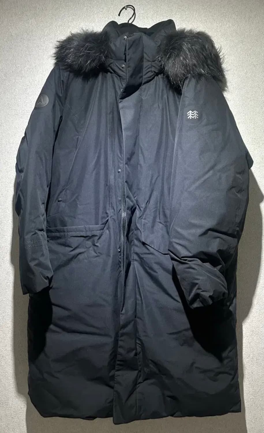 코오롱스포츠 안타티카 롱패딩 블랙 100 새상품급 상품이미지1