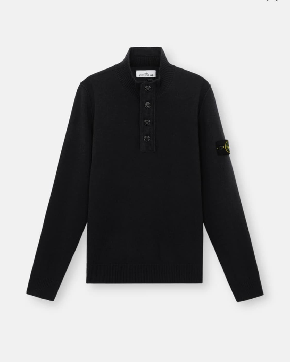 스톤아일랜드 펠트 트리밍 하프 지퍼 스웨터 상품이미지1