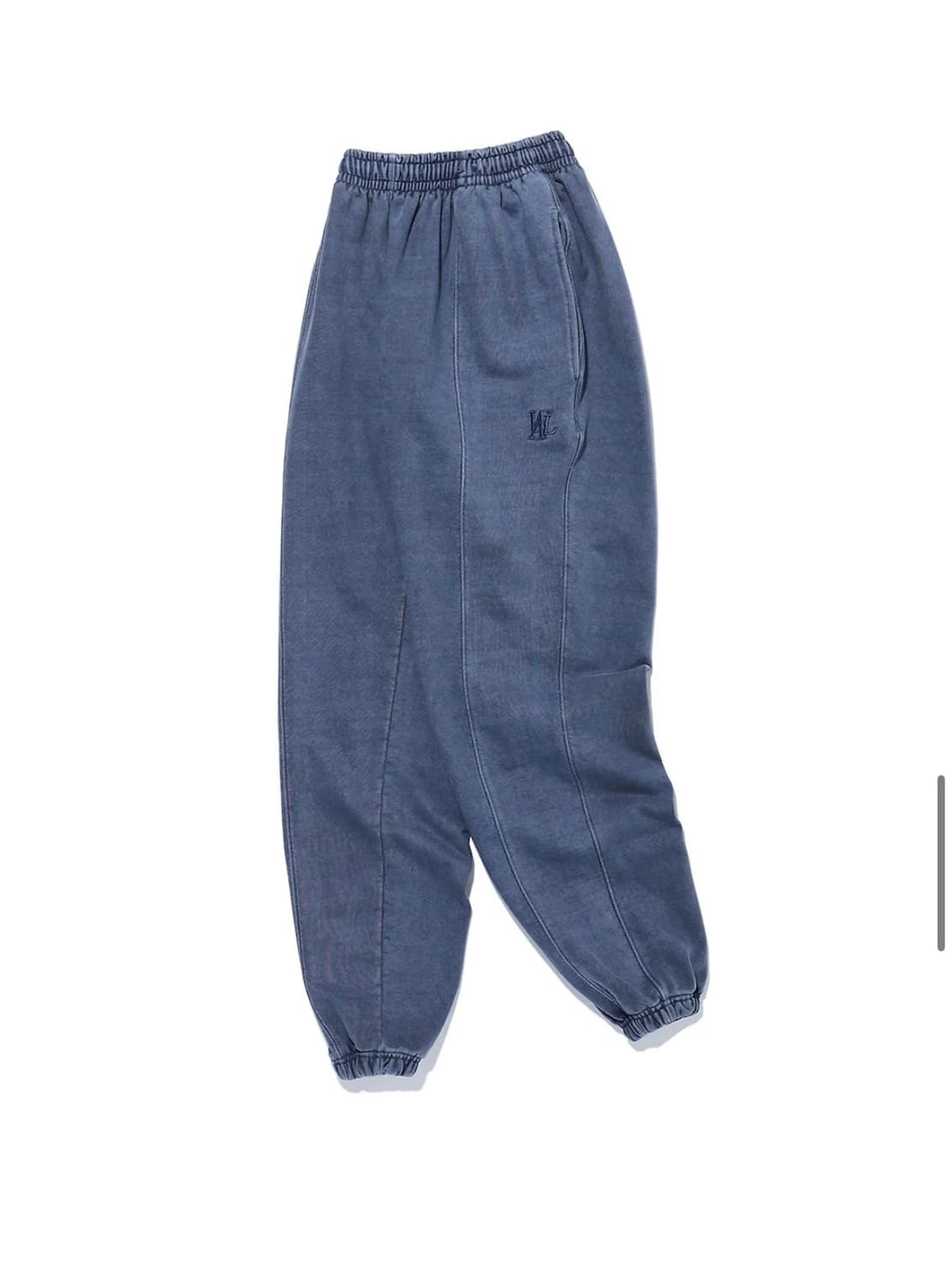 우알롱 드라이 피그먼트 조거팬츠 블루 L (새상품) 상품이미지2