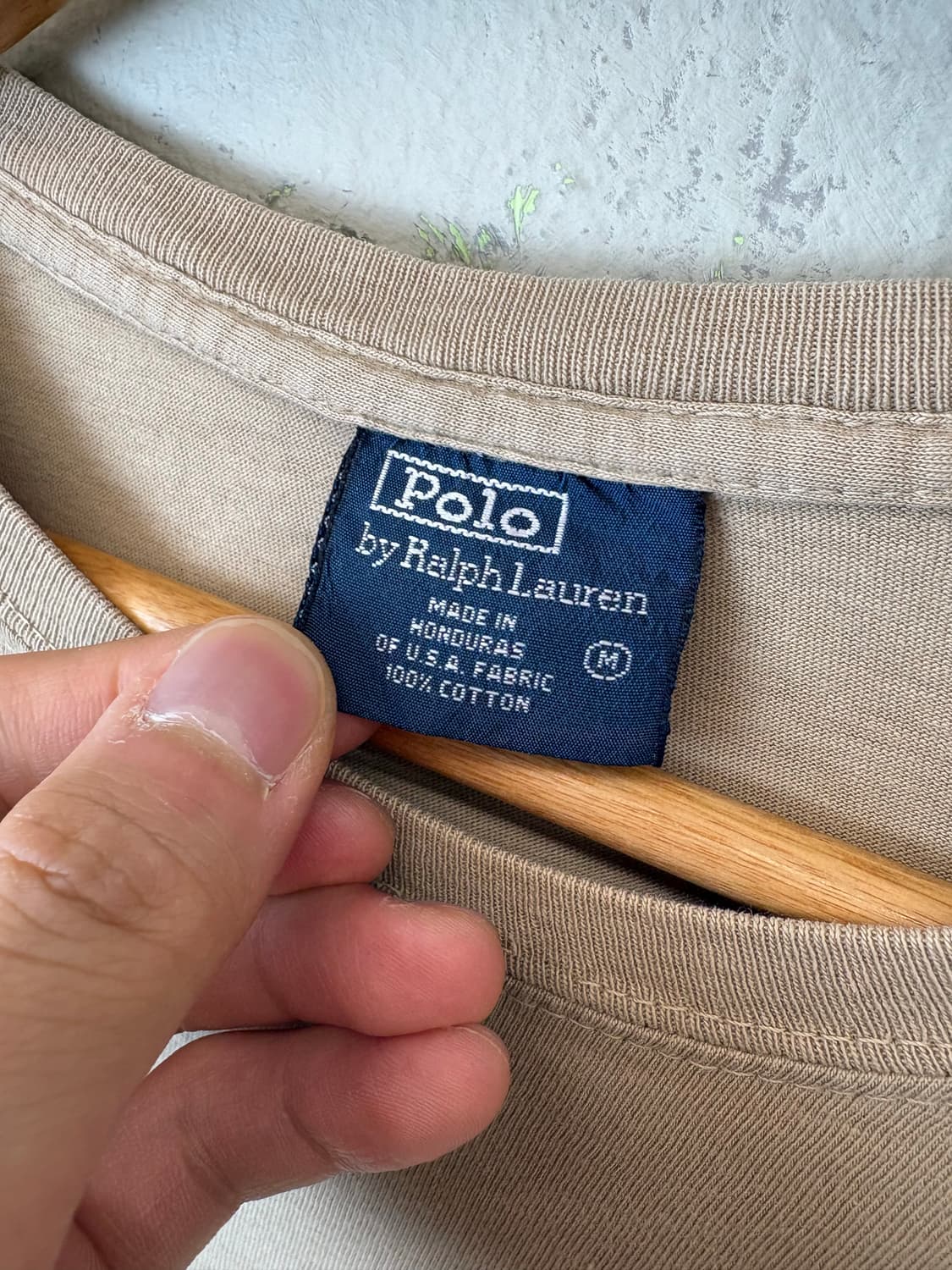 폴로랄프로렌 빈티지 포니로고 브라운 반팔티 상품이미지6