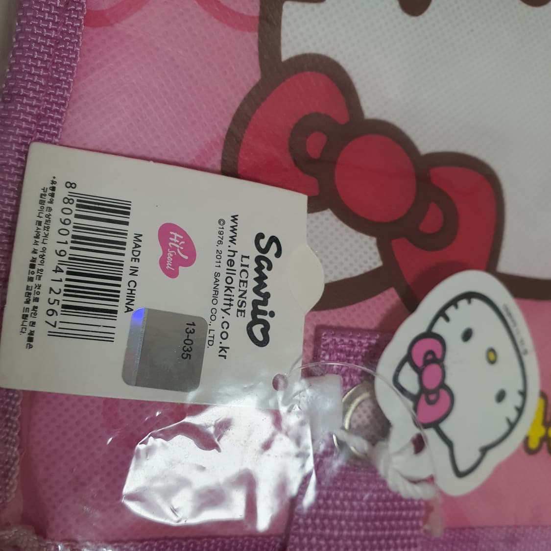 미개봉) 고전 헬로키티 산리오 미니 타포린백 빈티지 레트로 선물 가방 백 상품이미지3