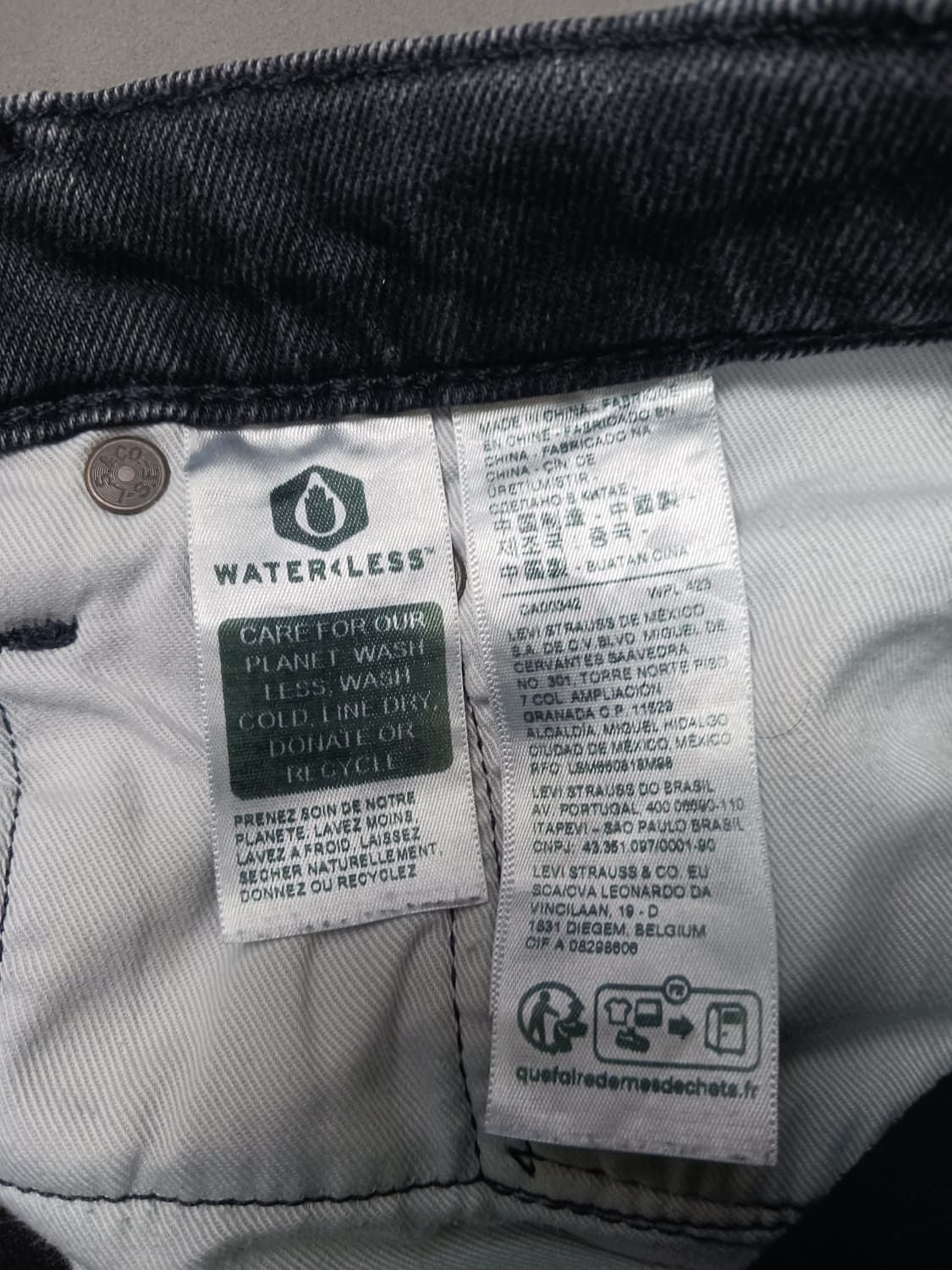 [32] 리바이스 프리미엄 502 웜 레귤러 테이퍼드 그레이진 청바지 상품이미지10