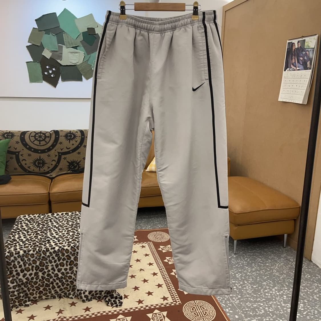 나이키 올드스쿨 빈티지 사이드라인 바람막이 트랙팬츠 XL C09023 상품이미지3