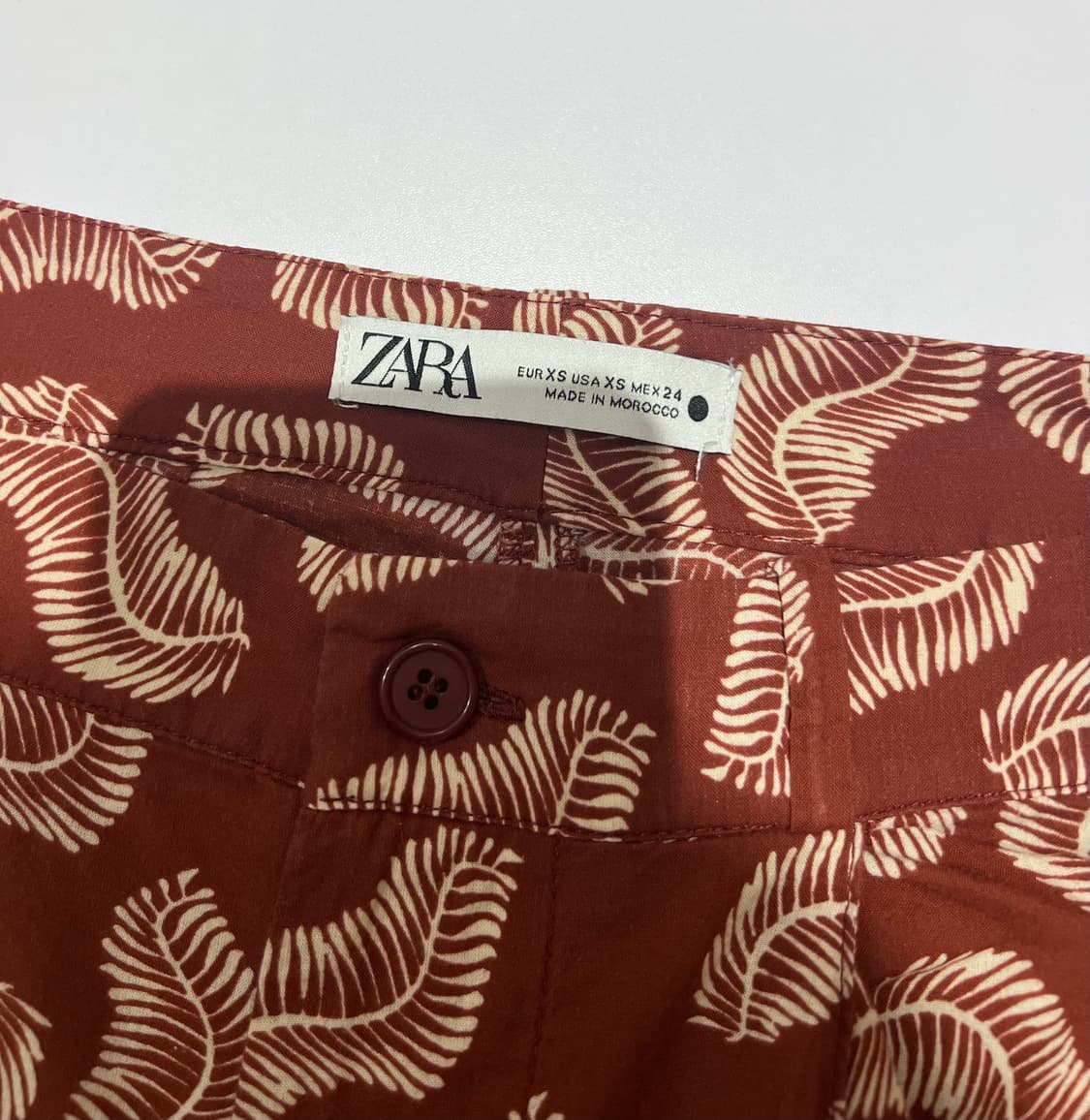 자라 (zara) 페이즐리 세미와이드 팬츠 상품이미지9