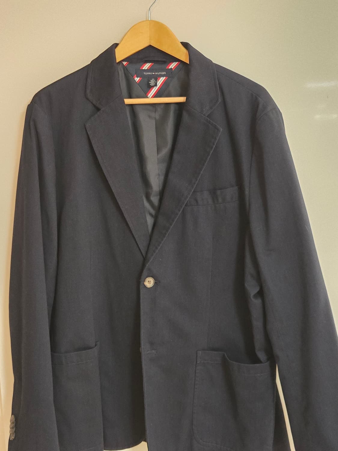 타미힐피거 프레피룩 코튼 블레이저 네이비  상품이미지1