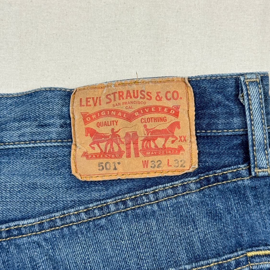 32inch) 리바이스 501 버튼플라이 데님 청바지 상품이미지3