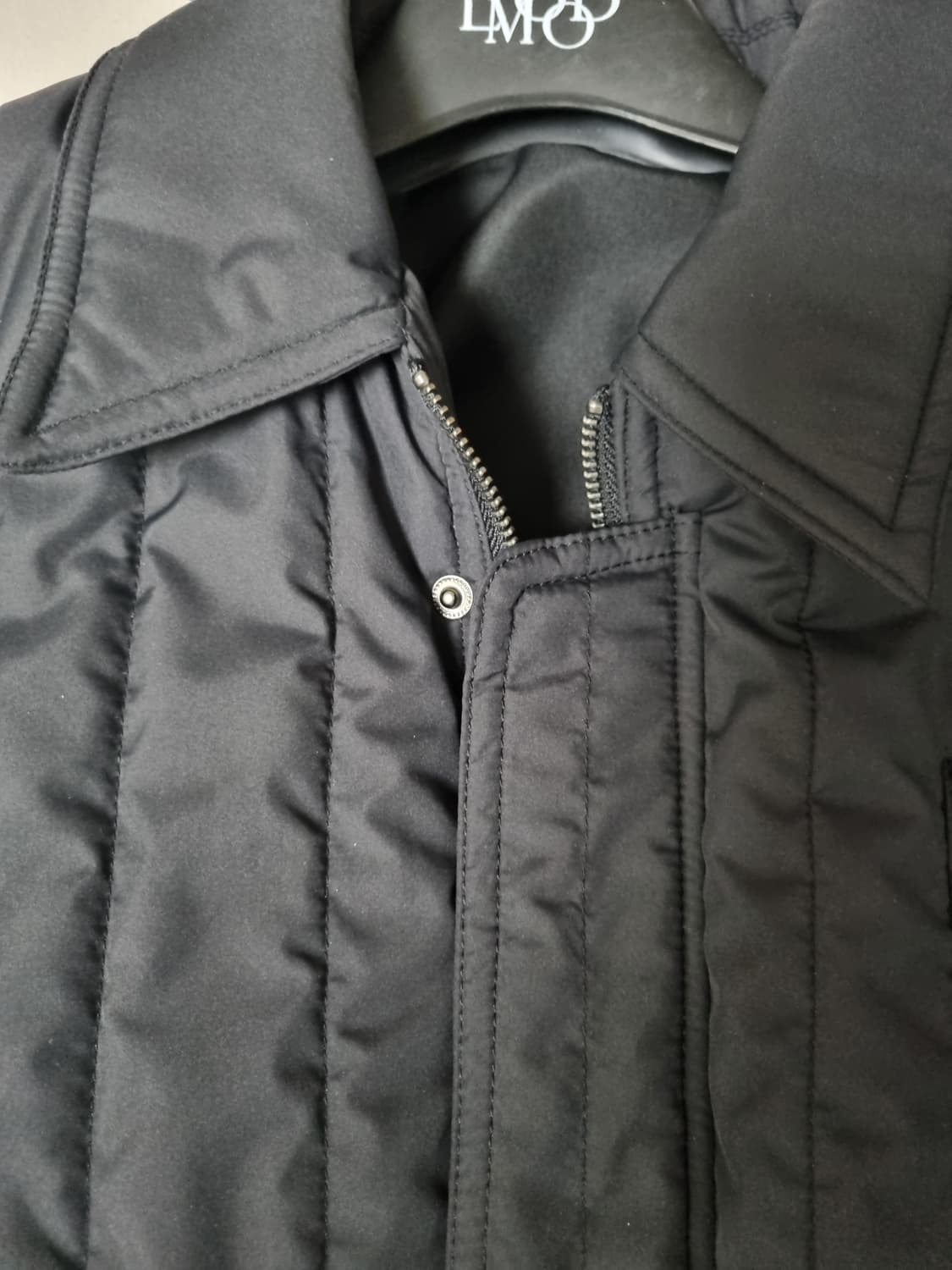 엘무드 텐쿠 퀼티드 블루종 자켓 블랙 46 상품이미지6