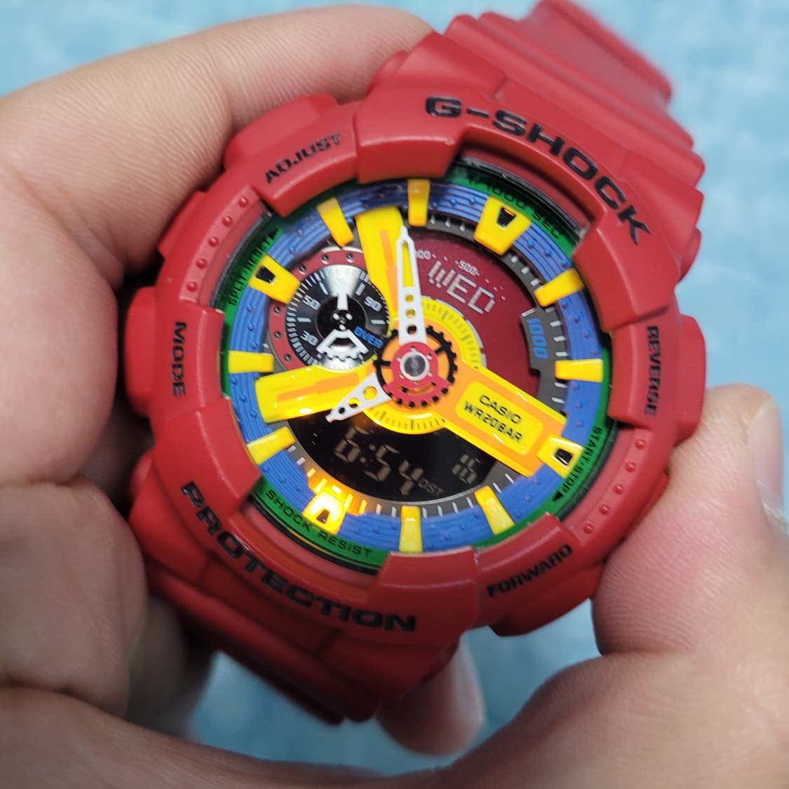 정품 지샥 GA-110FC 레고 크레이지 레드 시계  상품이미지10