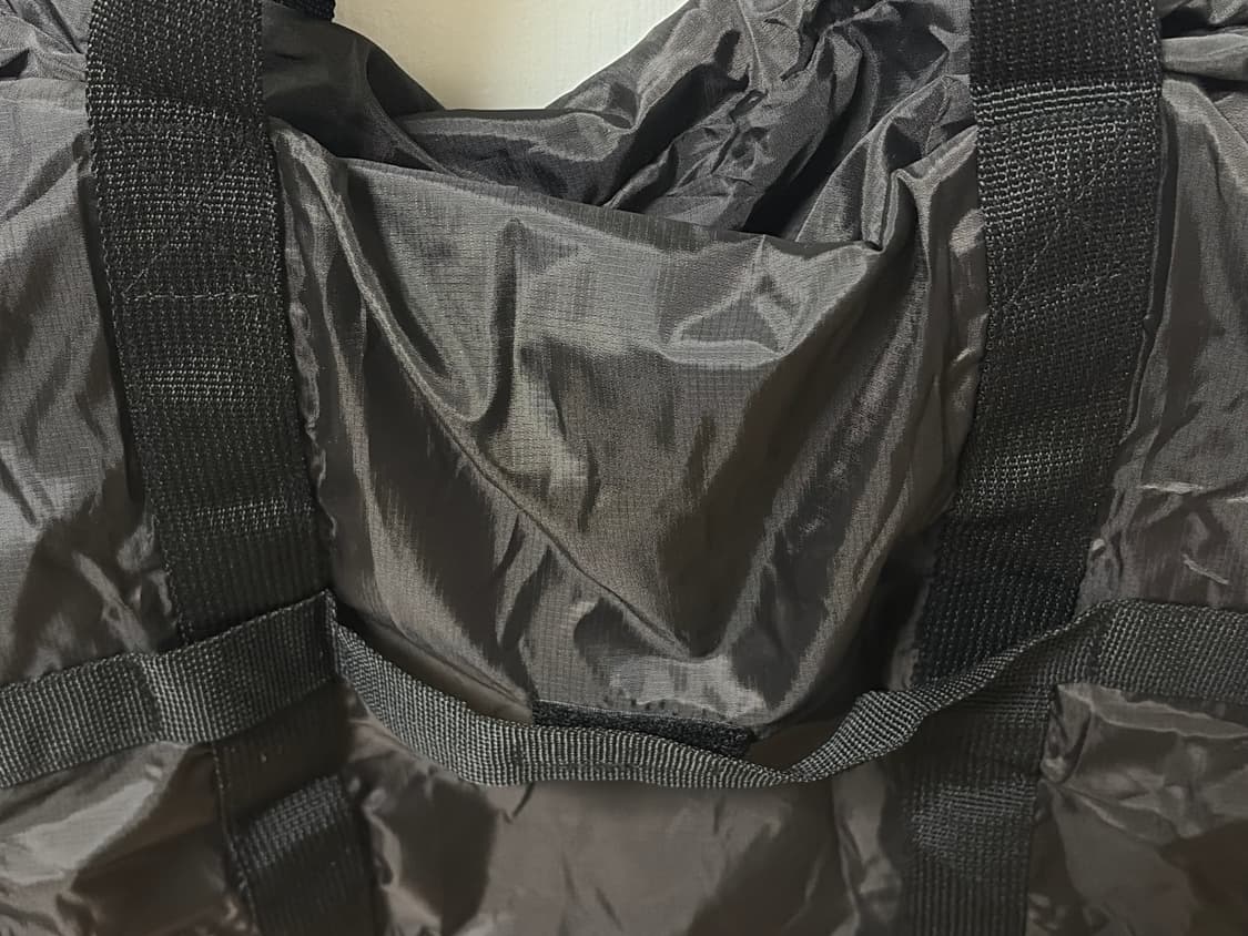 (블랙) 무인양품 포케터블 보스턴백 세로형 무지 MUJI bag 상품이미지4